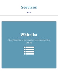 whitelist - whitelist to participate in ind communities